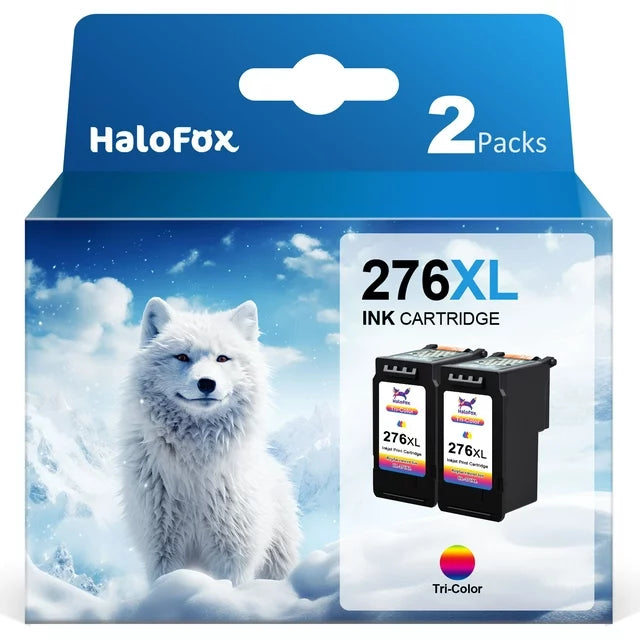 276XL Ink Cartridge for Canon CL-276 276 Ink TS3500 TR4720 TR4722 TR4700 Printer(Tri-Color,2 Pack)