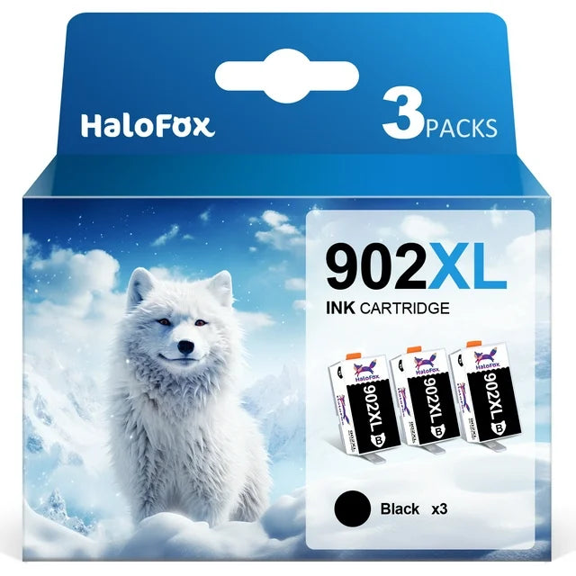 3-Pack 902 Black Ink 902XL Black Ink Cartridge OfficeJet 6978 6968 6954 High Yield HP Officejet pro 6978 Ink (Black)