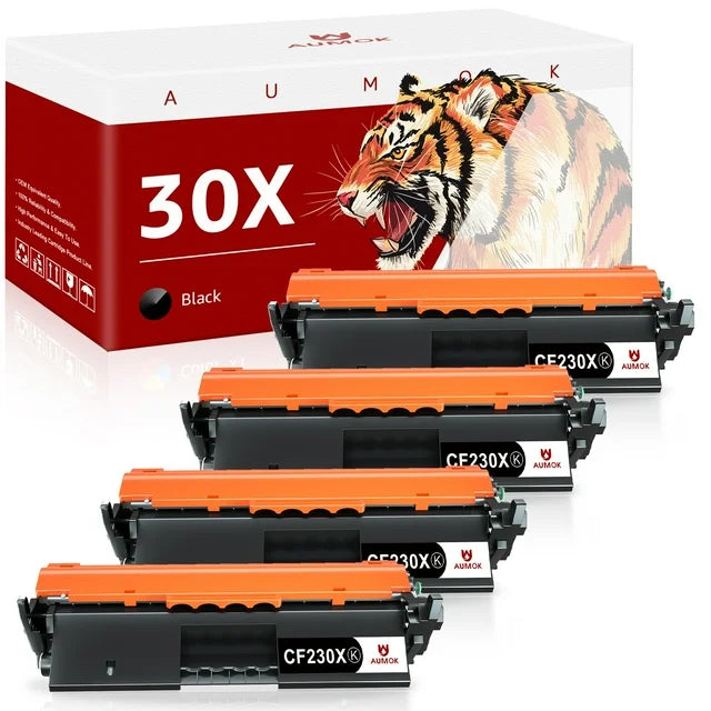 CF230X 30X Compatible Toner Cartridge for HP LaserJet M203dw Pro MFP M227fdw Printer (4-Black)