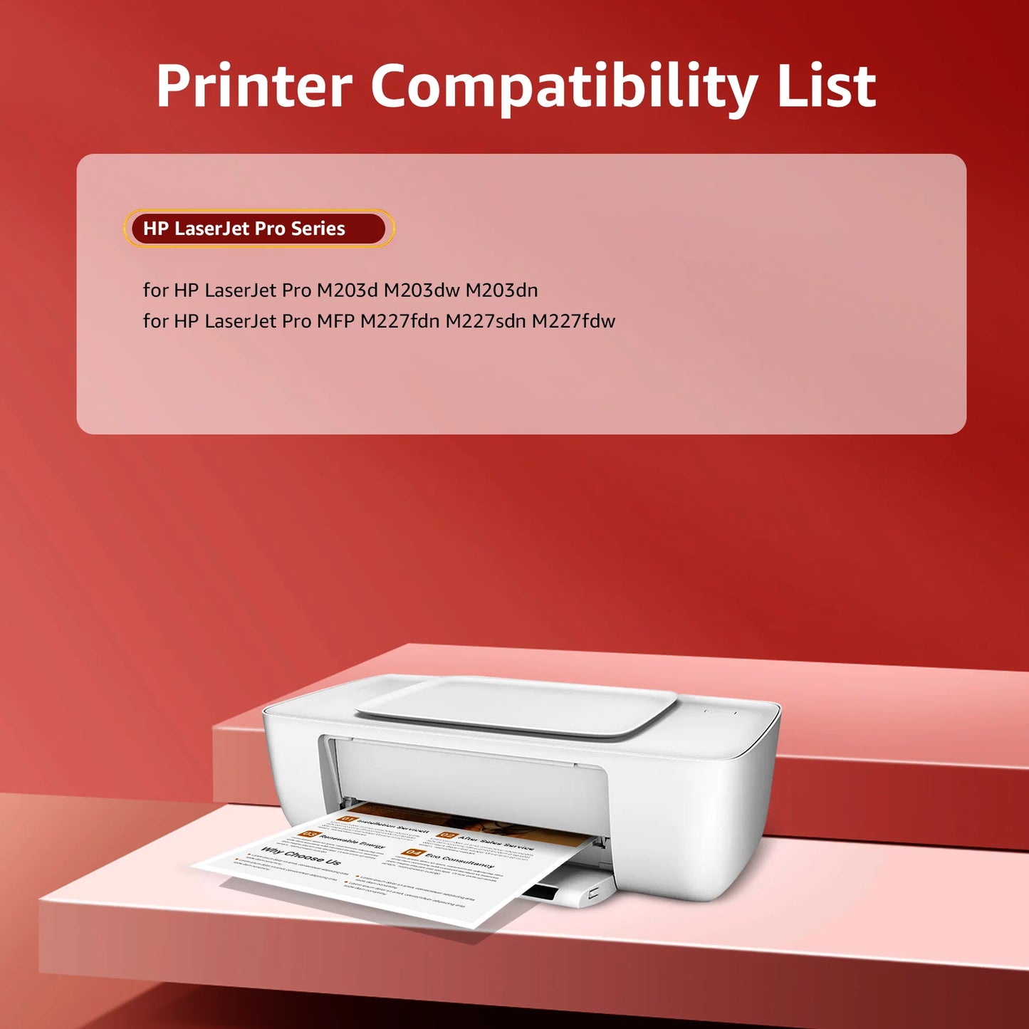 CF230X 30X Compatible Toner Cartridge for HP LaserJet M203dw Pro MFP M227fdw Printer (4-Black)