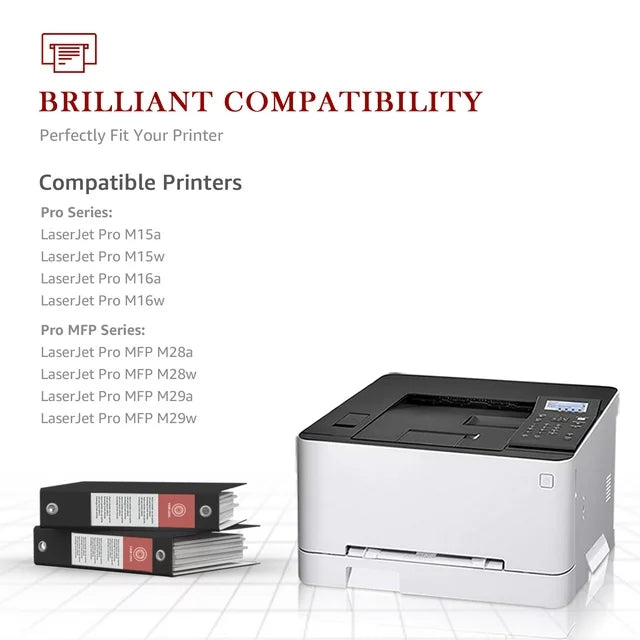 48A CF248A Toner Cartridge Replacement for MFP M28w M29w M15a M28a M29a M16w M16a Printer Ink (Black, 2-Pack)