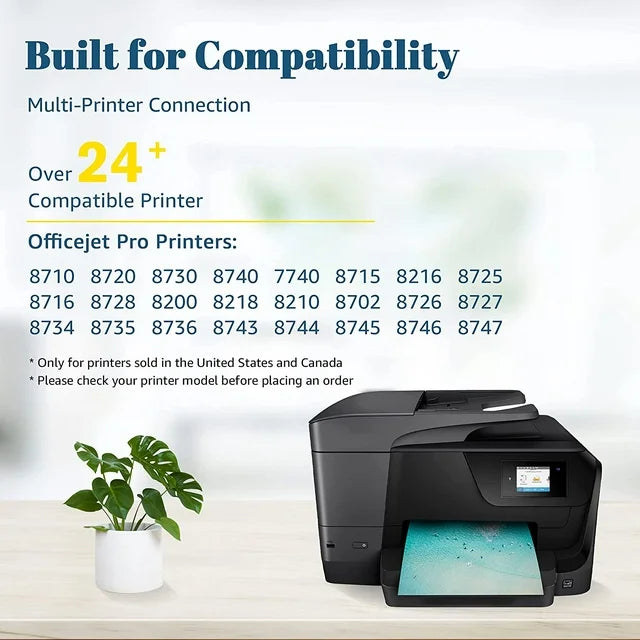 952 952 XL Ink Cartridge Replacement for 952 8720 8210 8216 8745 Printer Ink (2 Black, Cyan, Magenta, Yellow)