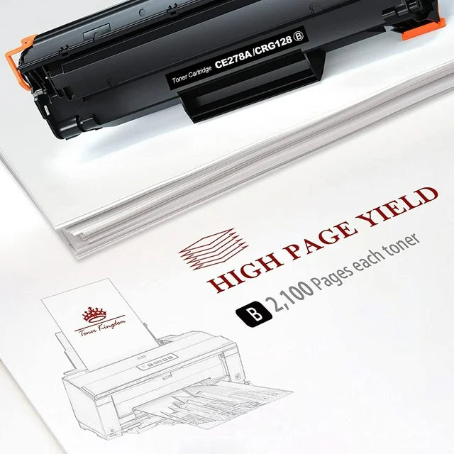 Toner Kingdom 78A Toner Cartridges Replacement for HP (Black, 4 Pack)