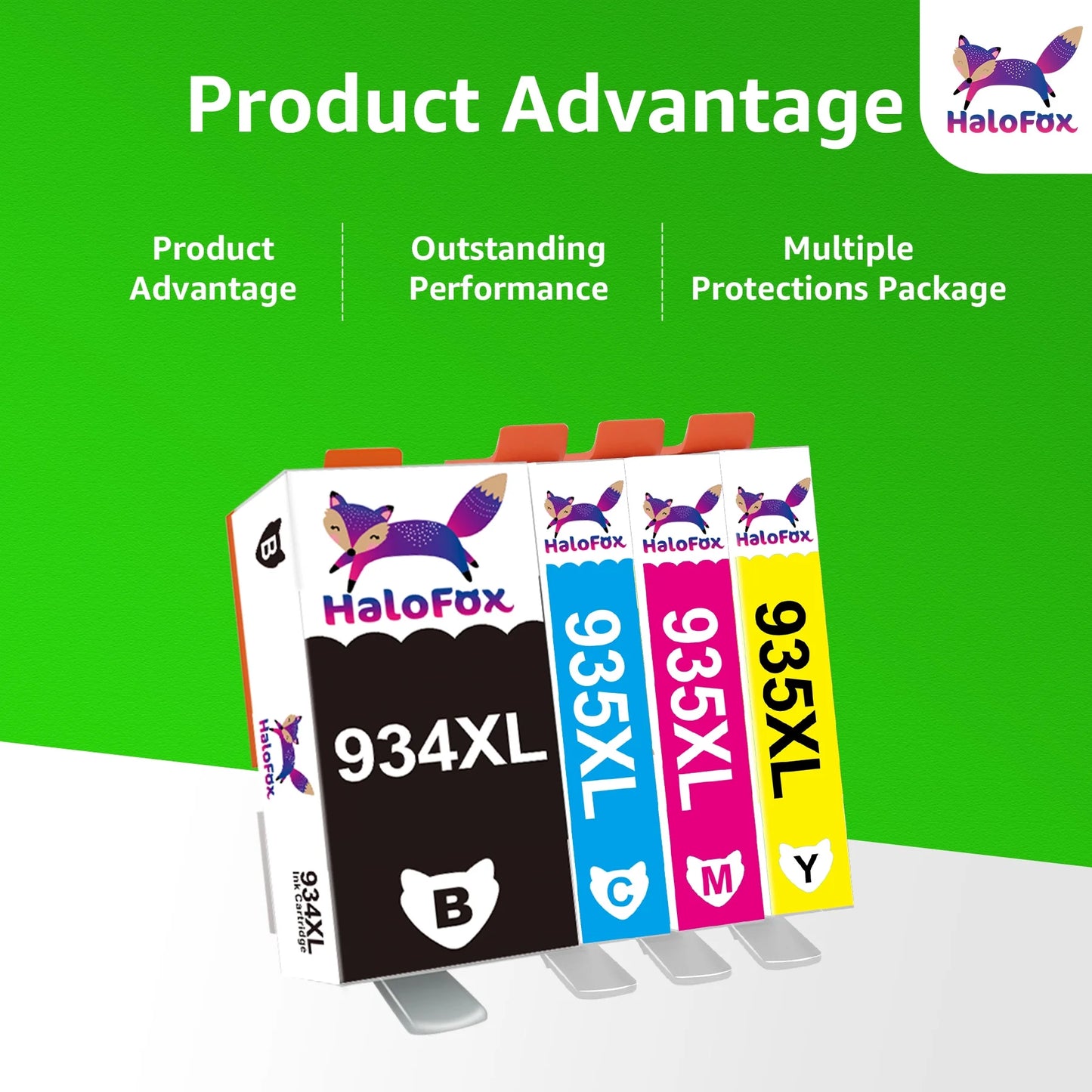 934 935 XL Ink Cartridges Compatible for 934XL HP Ink Cartridges Work with Officejet 6220 6812 6815 6820 Officejet Pro 6230 6830 6835 Printers(4 Pack)