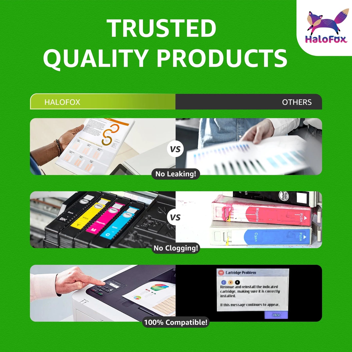 934 935 XL Ink Cartridges Compatible for 934XL HP Ink Cartridges Work with Officejet 6220 6812 6815 6820 Officejet Pro 6230 6830 6835 Printers(4 Pack)
