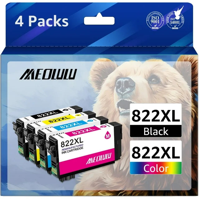 822XL Ink for Epson 822XL Ink Cartridges for WF-4830 WF-4833 Printers?4 Pack?