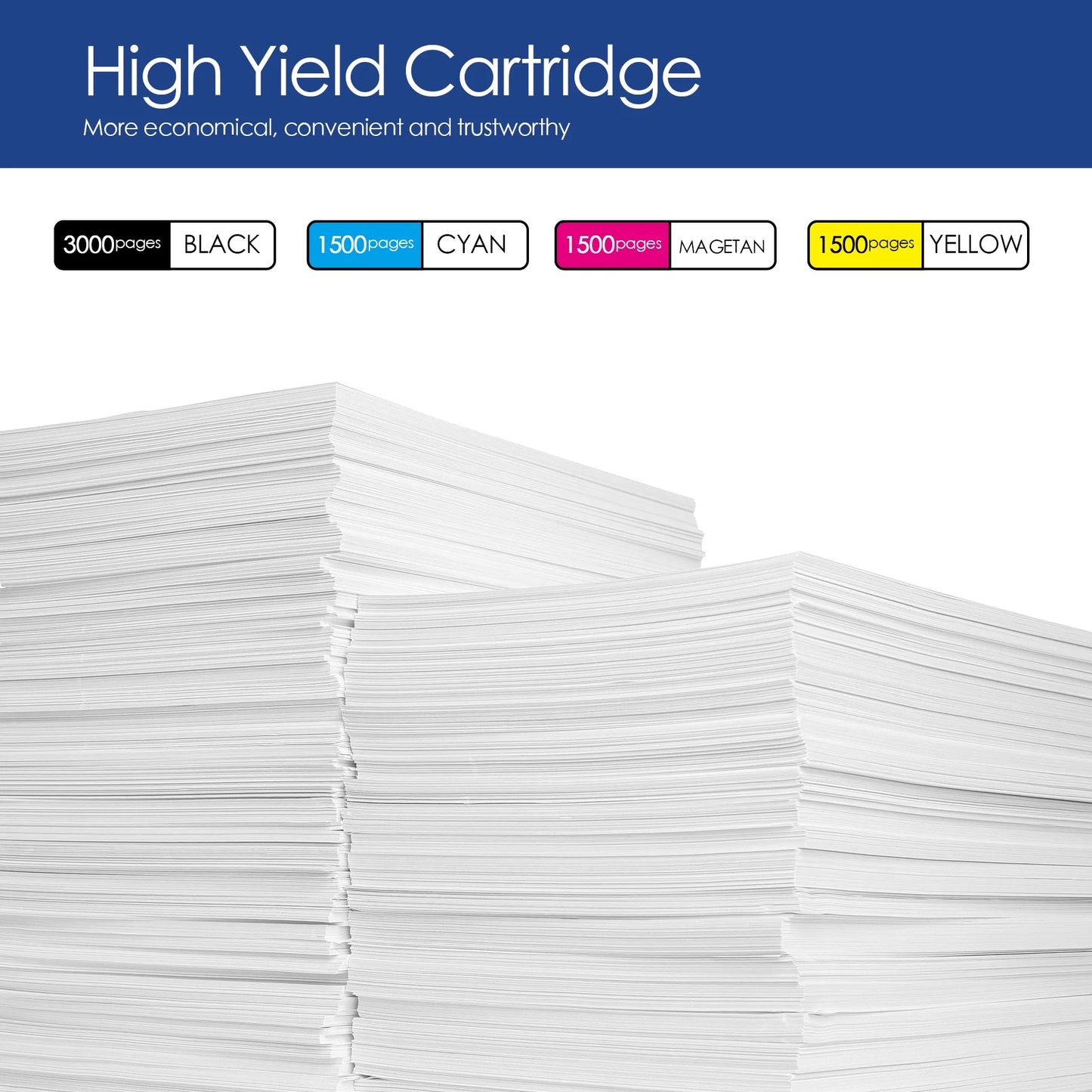 LC406 Ink Cartridge for Brother LC406 LC406XL for Brother MFC-J4335DW MFC-J5855DW Printer (4 Pack)