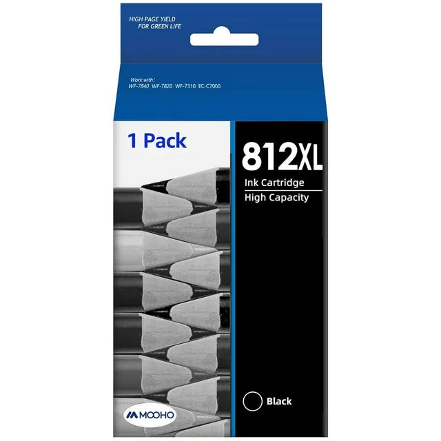 812XL Ink Cartridge for Epson(1 Black)