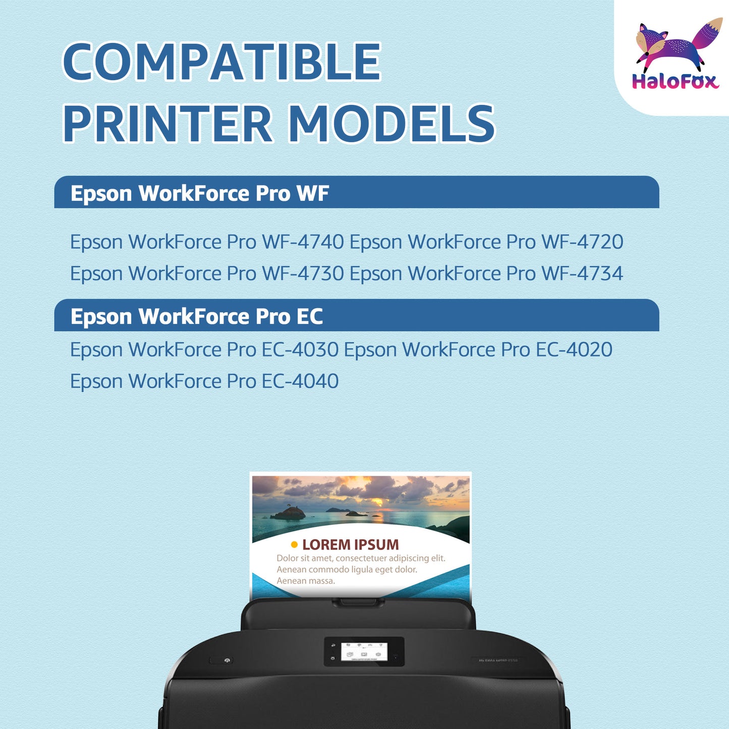 802XL Black Ink Cartridge for Epson ink 802 XL WF-4720 WF-4734 Printer (2 Black)