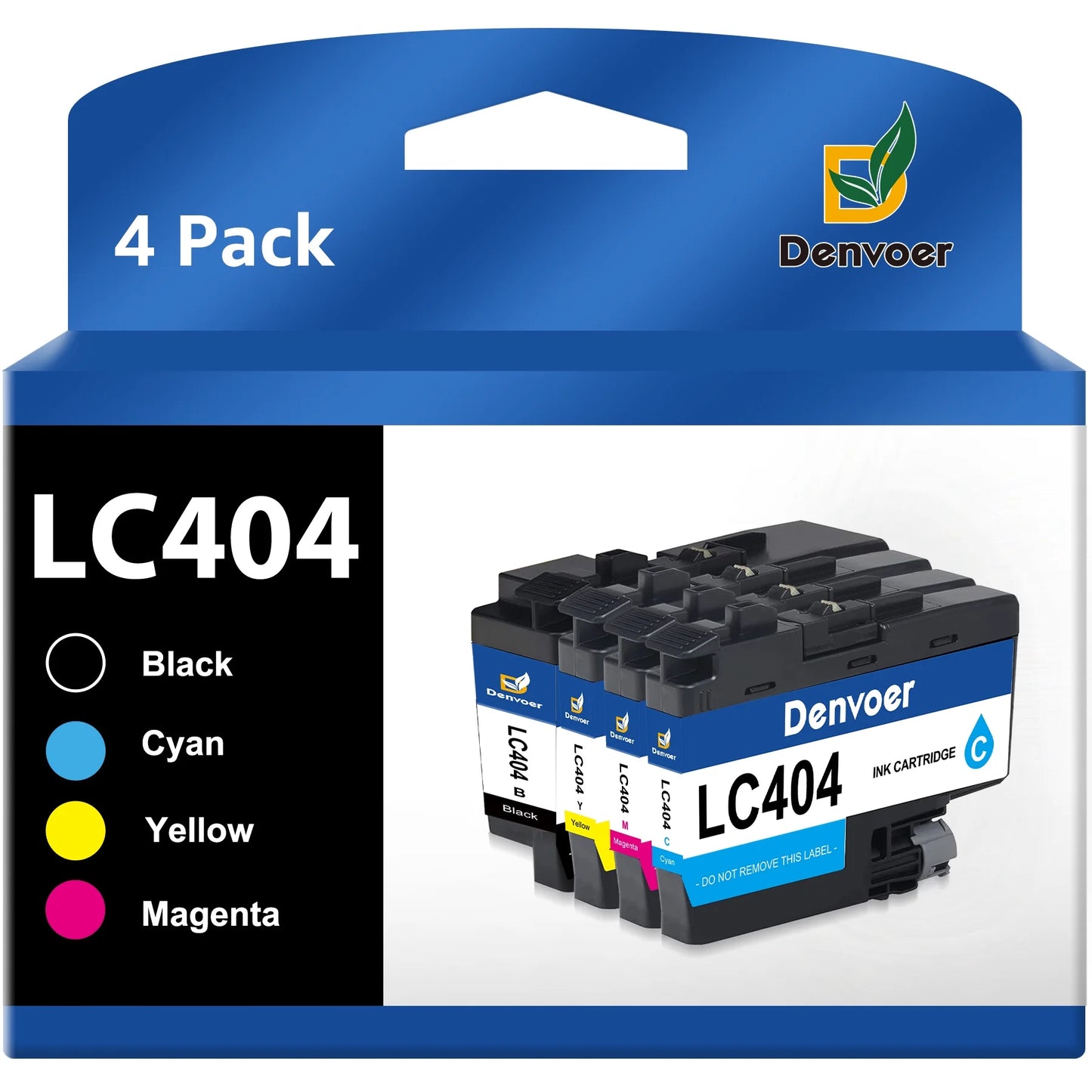 LC404 Ink Cartridges for Brother Printer for Brother LC404 Ink Cartridges Brother Ink Cartridges LC404 MFC-J1205W Ink Cartridges MFC-J1215W Ink Cartridges (4Pack)
