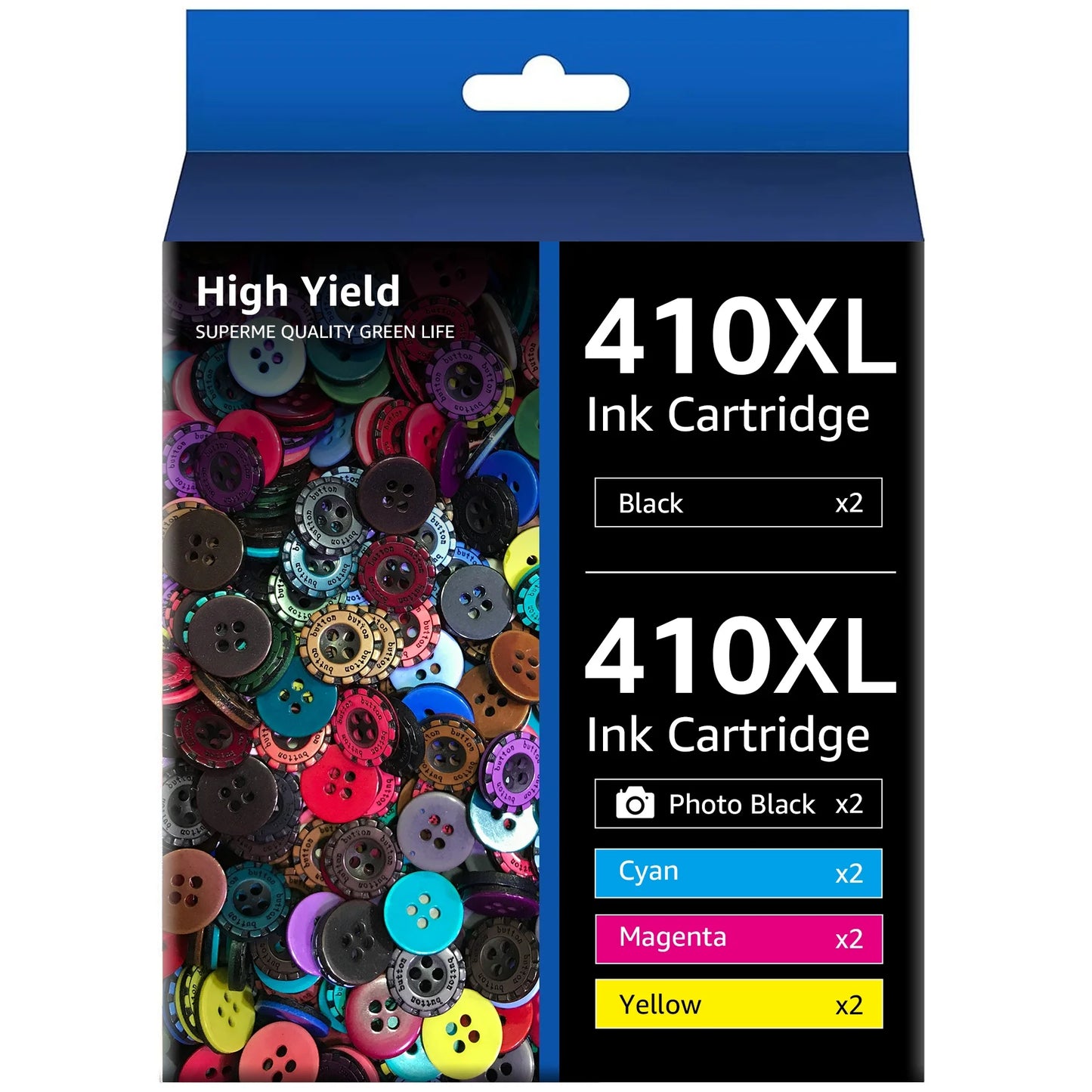 Tonerkingdom 410XL T410 410 Ink Cartridges Works with Epson Expression XP-7100 XP-830 XP-640 XP-635 XP-630 XP-530 Printer (10 Pack, Black, Cyan, Magenta, Yellow, Photo Black)