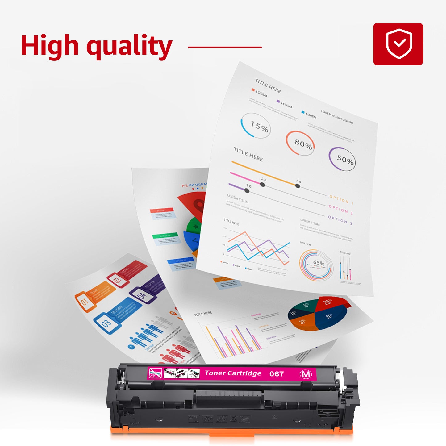 067 067H Toner Cartridge MF656Cdw Compatible Replacement for Canon 067 for Canon imageCLASS MF656Cdw LBP632Cdw MF653Cdw LBP633Cdw MF654Cdw Series Printer High Yield CRG-067 CRG067 Ink