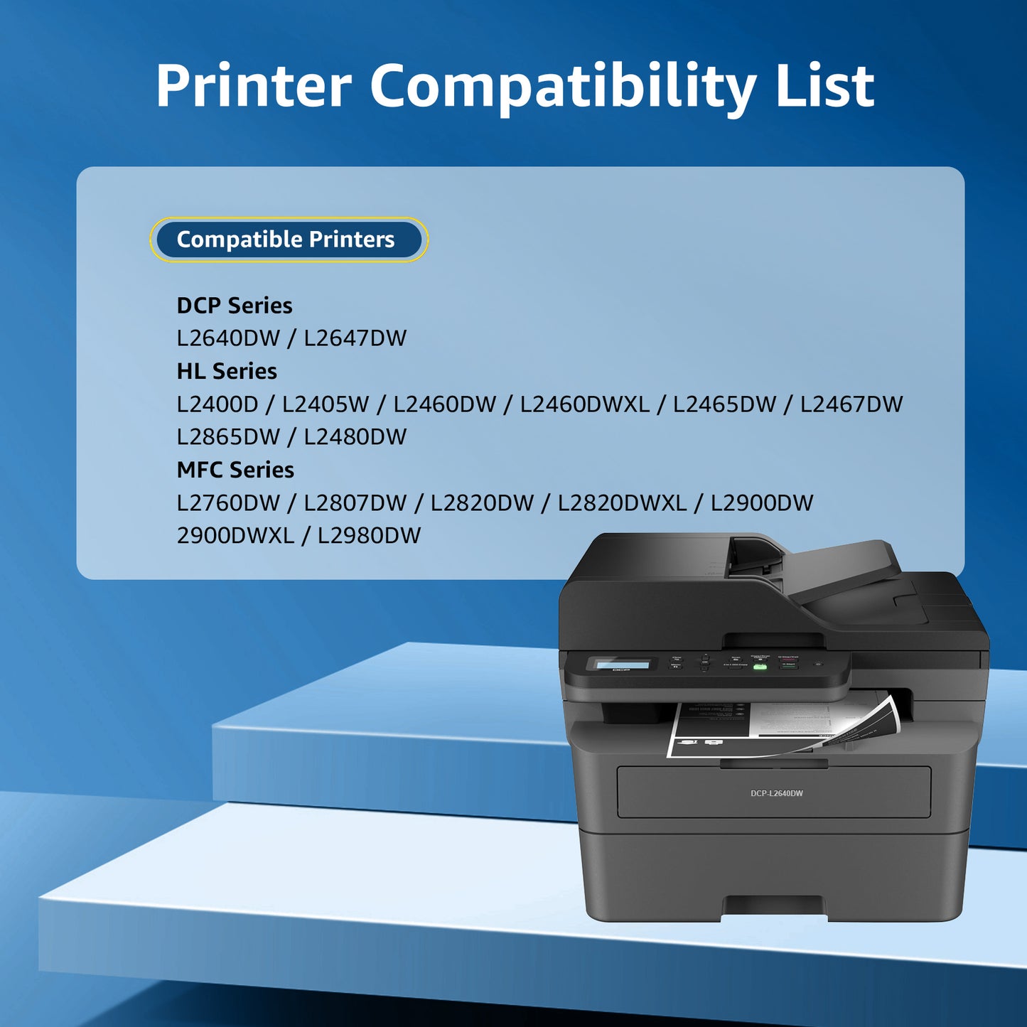 TN830XL Toner Cartridge (4PK) TN830 Replacement for Brother TN830XL Toner for Brother 830XL Toner