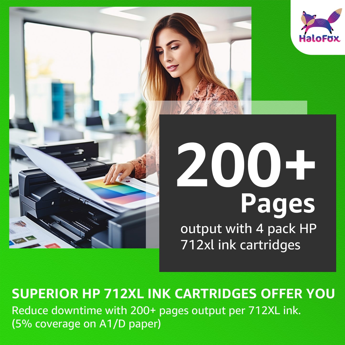 712 Ink Compatible for HP 712 Ink Cartridge HP Ink 712 for DesignJet T210 (4PK, 80ml Black+29ml CMY)