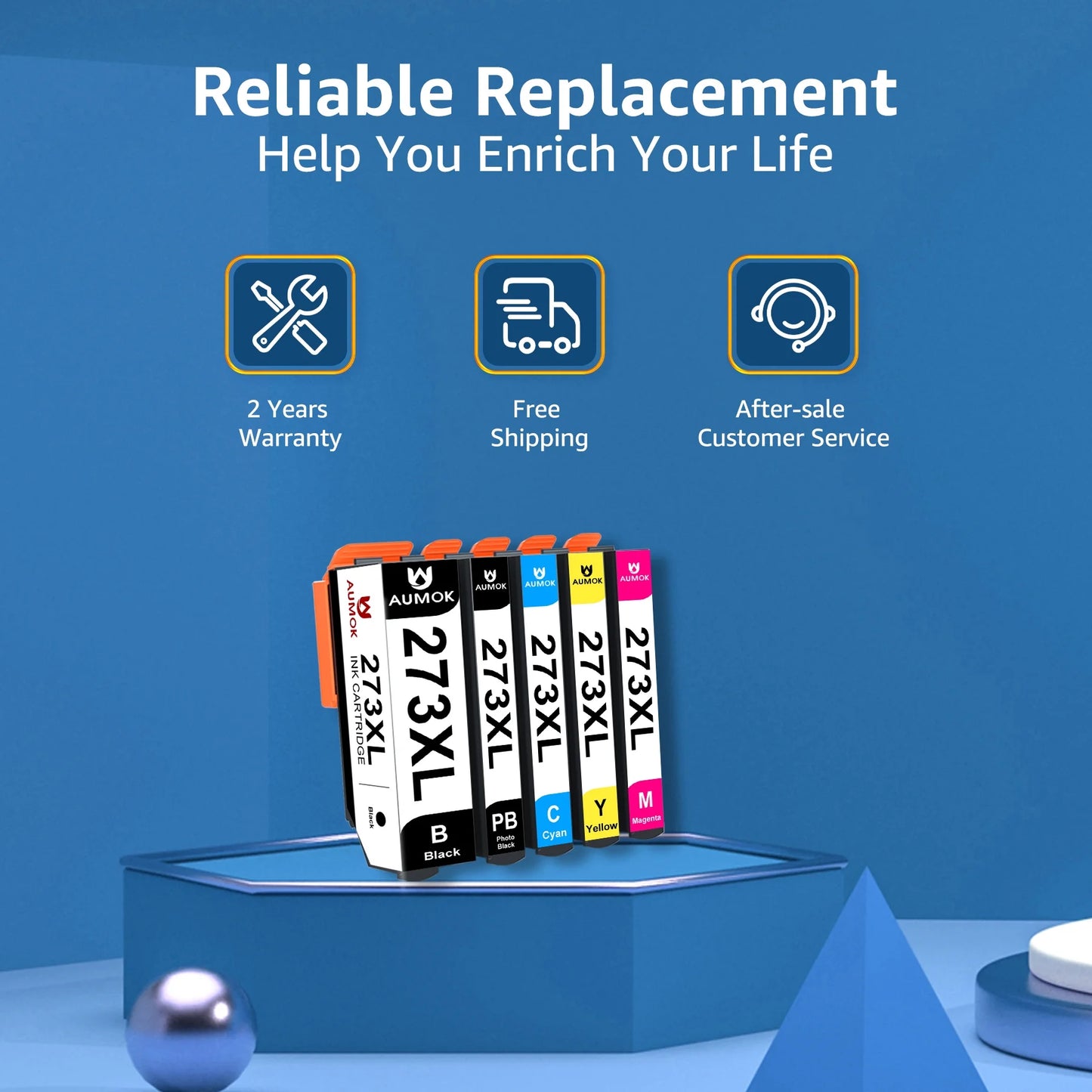 273XL Ink Cartridges Compatible for Epson 273 Ink Cartridges Expression XP520 XP600 XP610 XP-820