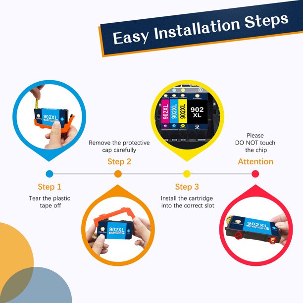 ColorKing 902XL Printer Ink Replacement for HP