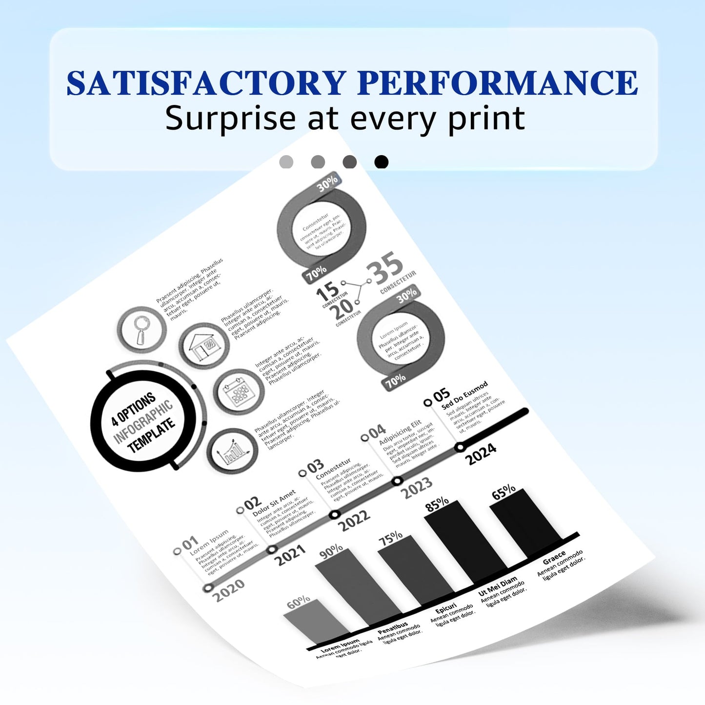 4 pack 89A (CF289A) Toner Cartridge compatible for HP 89A (CF289A) Toner Cartridge, Black