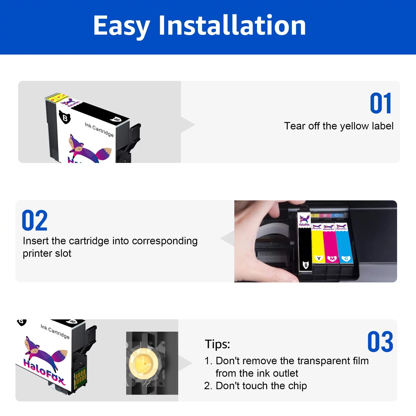 126XL Ink Cartridges Replacement for Epson(4 Black, 2 Cyan, 2 Magenta, 2 Yellow)