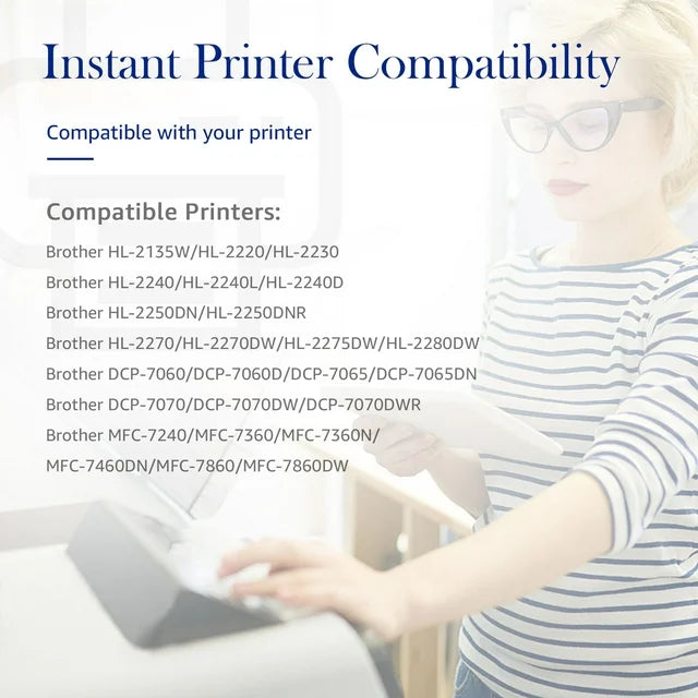 TN450 TN420 Toner Cartridge Replacement for  with Intellifax 2840 2940 HL-2270DW MFC-7240 MFC-7360N (High Yield, 1 Pack)