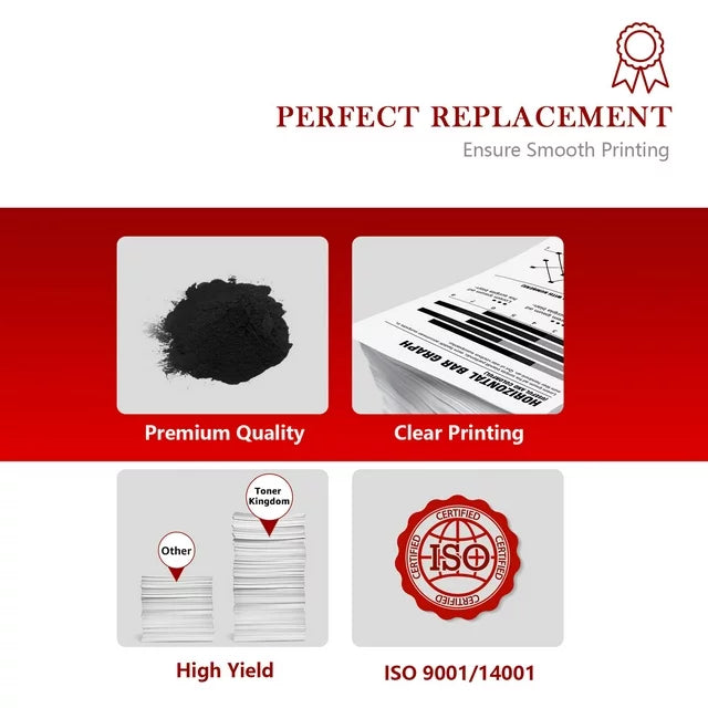128 Black Toner Cartridge High Yield Replacement for Canon Printer, 1-Pack