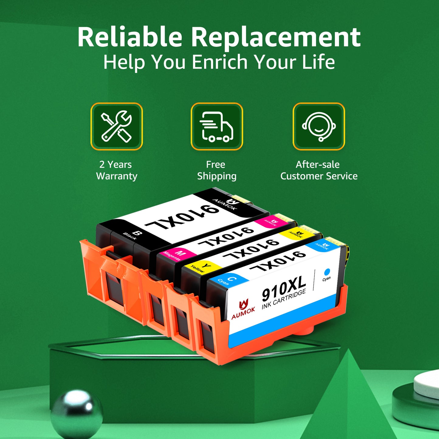 910XL Ink Compatible with HP 910XL Combo Pack Ink Cartridges Use for HP OfficeJet Pro 8025 8020 8015