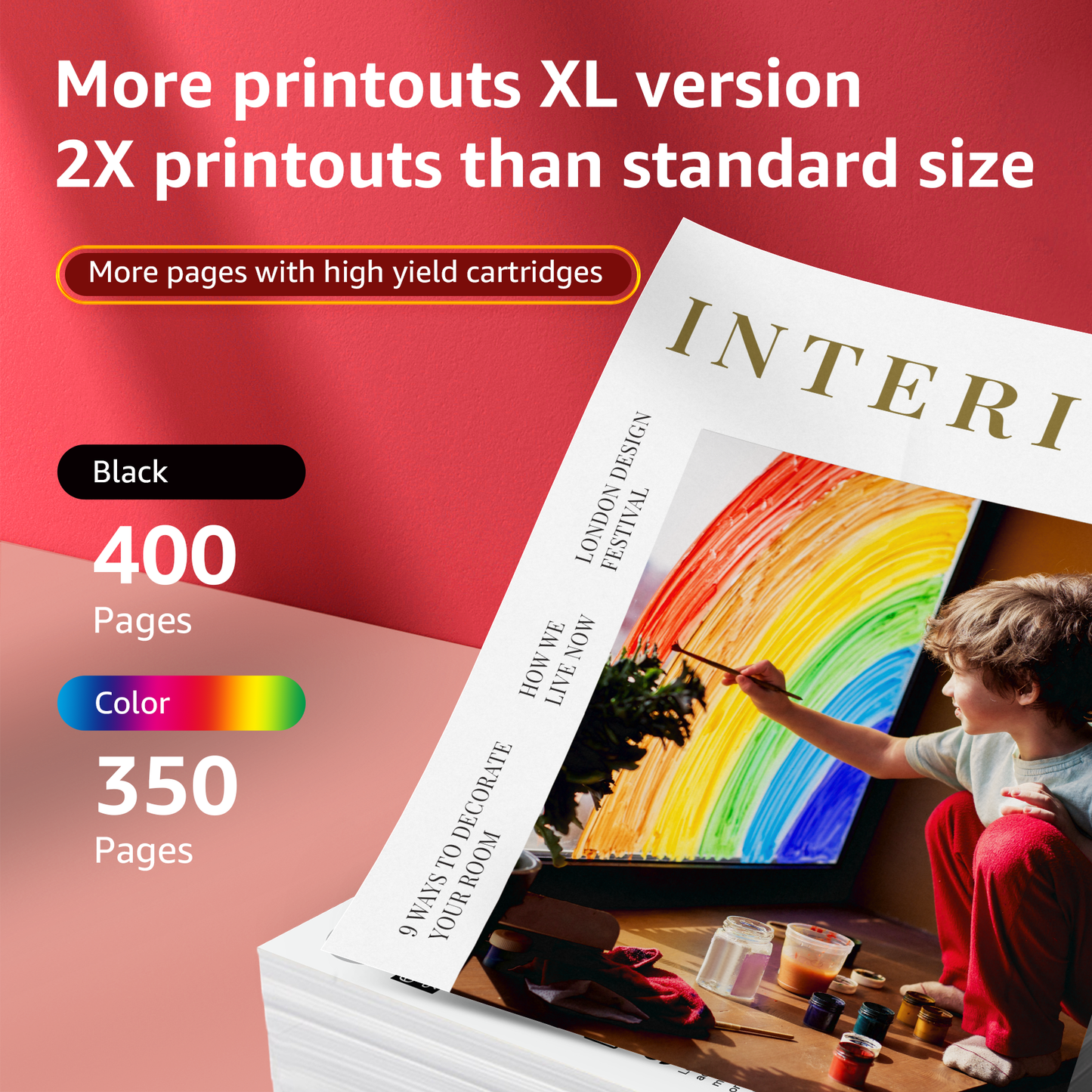 PG260XL 260 XL Ink Cartridges Replacement for Canon Ink 260 for TS6420 TR7020 TS5320 Printers (2 Pack)