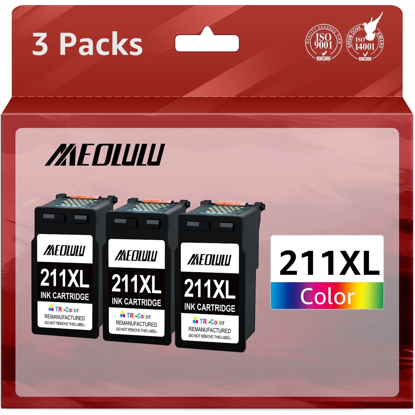 211 XL Ink Cartridge Tri-Color Compatible with Canon(3 Color Pack)