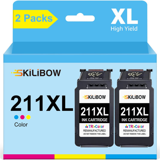 211XL CL-211 Ink Cartridge Replacement for Canon( Tri-Color 2 Pack )