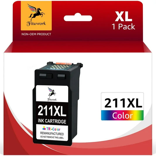 211XL Color Ink Cartridge Replacement for Canon(1 Color Pack)