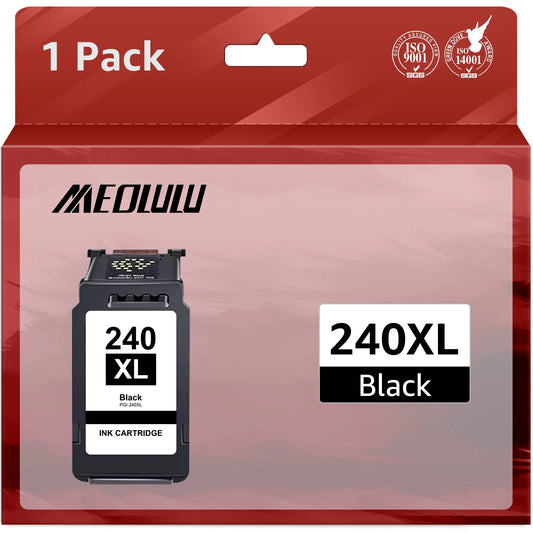 240XL Black Ink Cartridge Replacement for Canon Ink 240 for PIXMA MG3620 MG3520 MG3220 MG3222 TS5120 MX532 MX452 MX472 MX432 (1 Black)