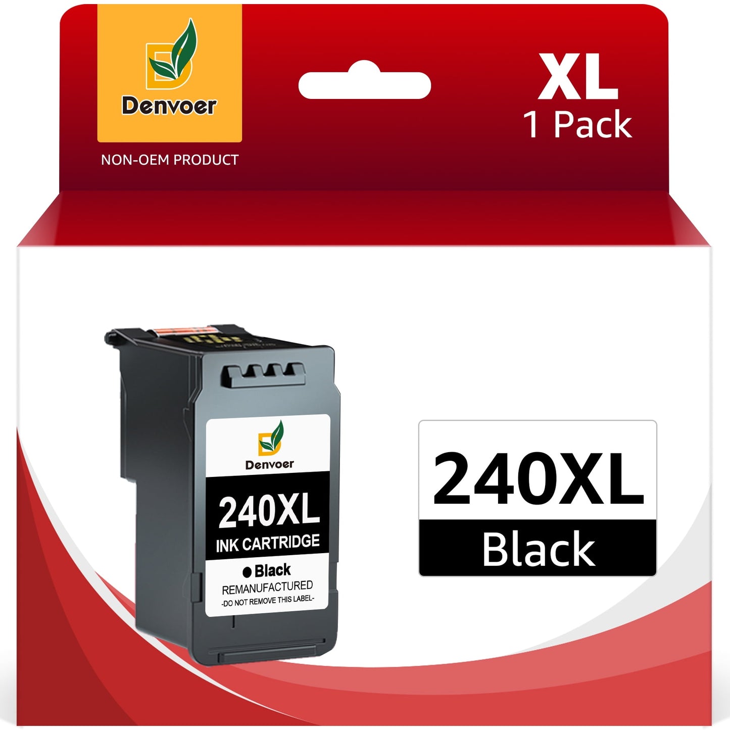 240XL Black Ink Cartridges Replacement for Canon PG 240 XL Black Ink Use with Pixma MG3620 MG3600 MG3120 TS5120 TS5100 MG4220 MG3520 MG2120 MX452 MX472 MX512 Printer(1 Pack)