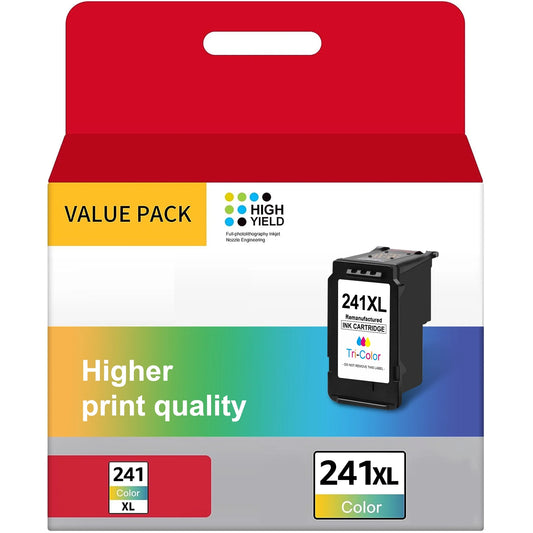 241 XL Color Ink Cartridge Replacement for Canon Ink Printer （ 1 Pack ）