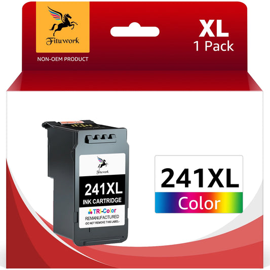 241XL Ink Replacement for Canon CL 241 Ink  (1 Tri-Color )