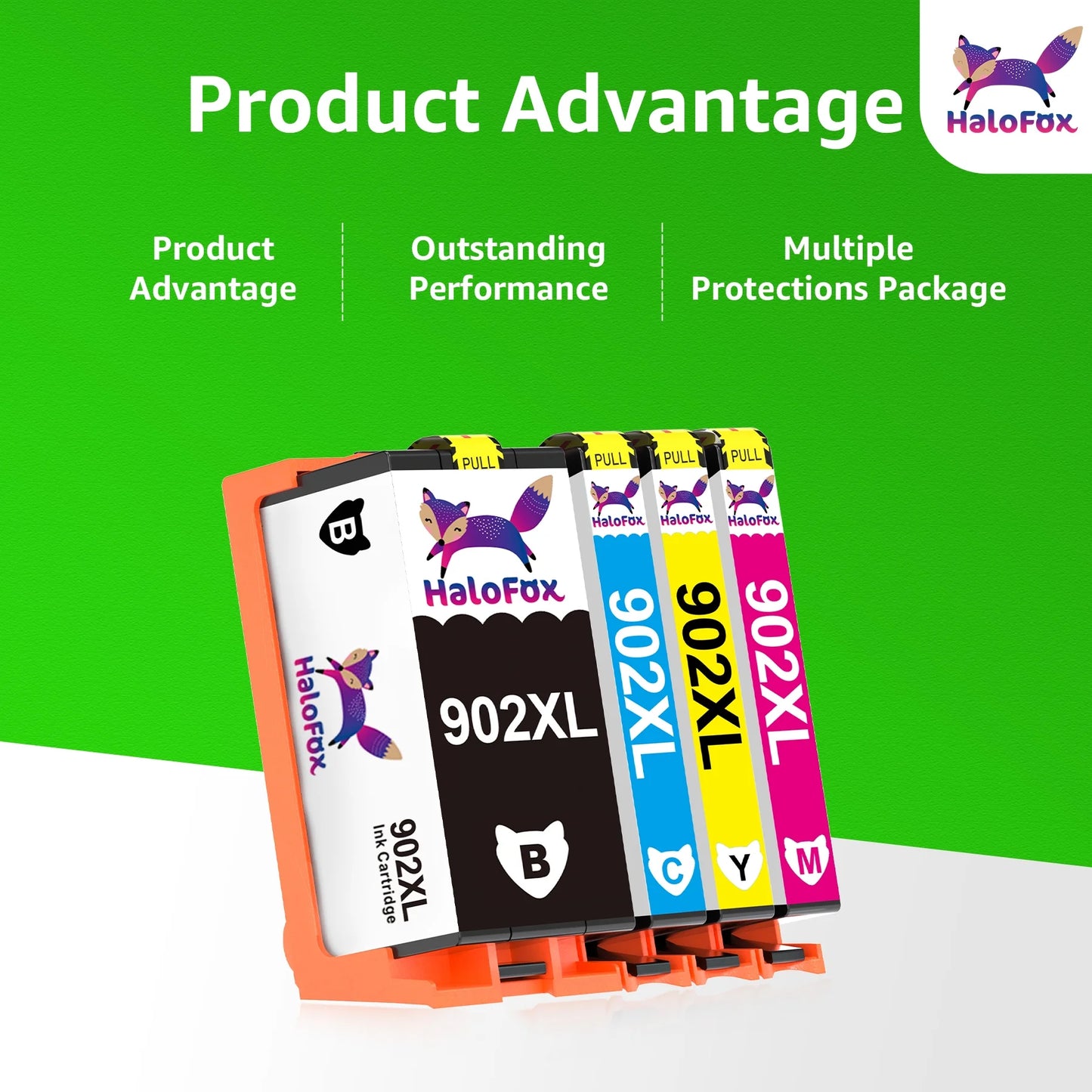 902XL Ink Compatible for HP 902 Ink Cartridges Use for HP Officejet Pro 6978 Officejet 6962 Ink (4 Pack)