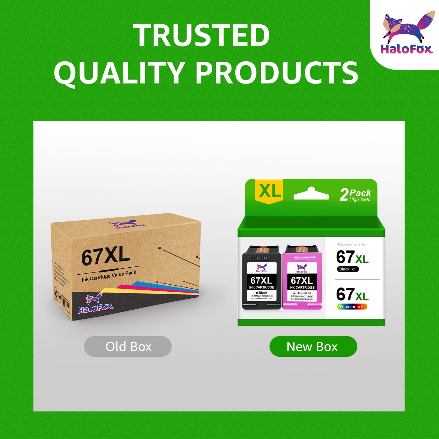 67XL Black Ink Cartridges Compatible for HP 67 Black Ink Cartridges HP 2700 2752e 2742e 6000 6055e