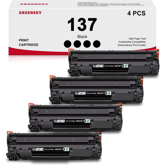 CRG-137 GREENSKY Canon 137 Black Toner Cartridge Replacement for Canon Printer