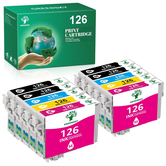 126XL Ink Remanufactured for EPSON (4 Black,2 Cyan,2 Magenta,2 Yellow)