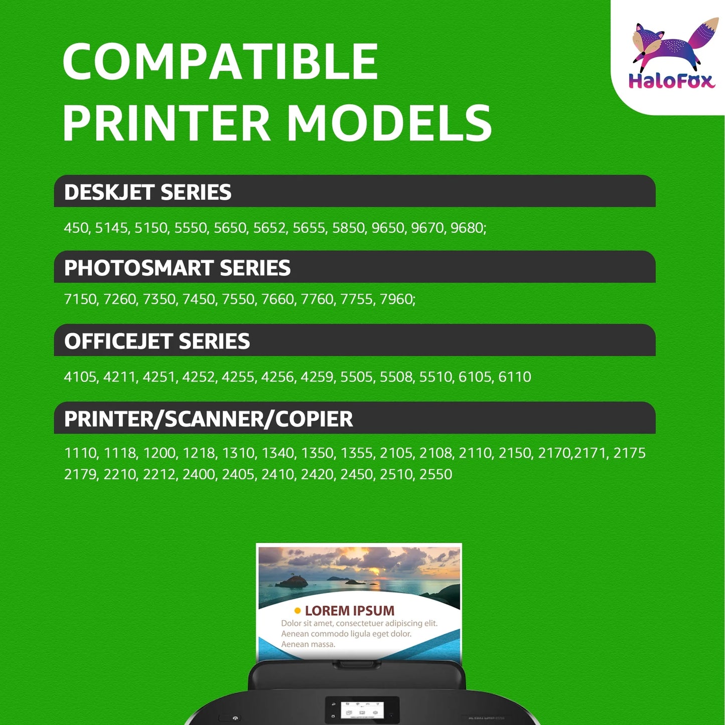 56XL 56 XL Black Ink Cartridges Compatible for HP Printer Deskjet 5550 5650 5150 Photosmart 7350 7260 7450 7550 7660 7760 7960 PSC 2210 (2 Pack)