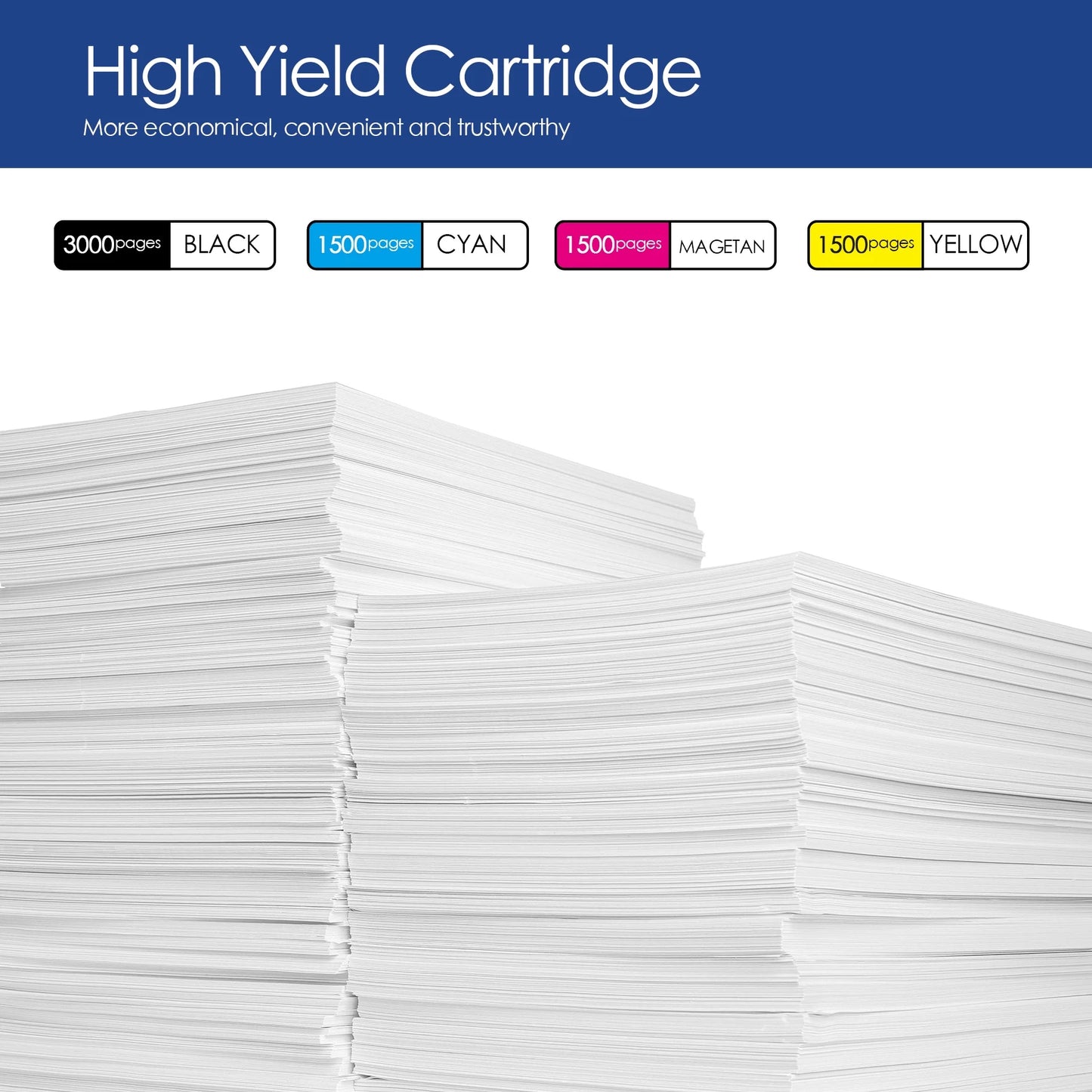 LC406 Ink Cartridges for Brother Printer for Brother LC406 Ink Cartridge Replacement with Brother MFC-J4335DW XL, MFC-J6555DW, MFC-J4345DW XL, MFC-J5855DW, MFC-J4535DW XL,MFC-J6955DW (4 Packs)