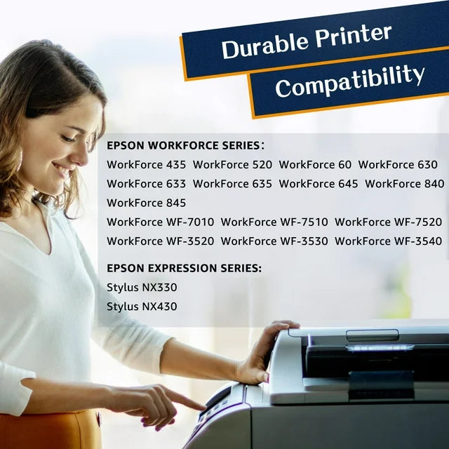 126XL Ink Cartridges for EPSON T126 Ink to use   3530 WF-3540 WF-7010 WF-7510 Stylus NX330(2 Black, 1 Cyan, 1 Magenta, 1 Yellow)