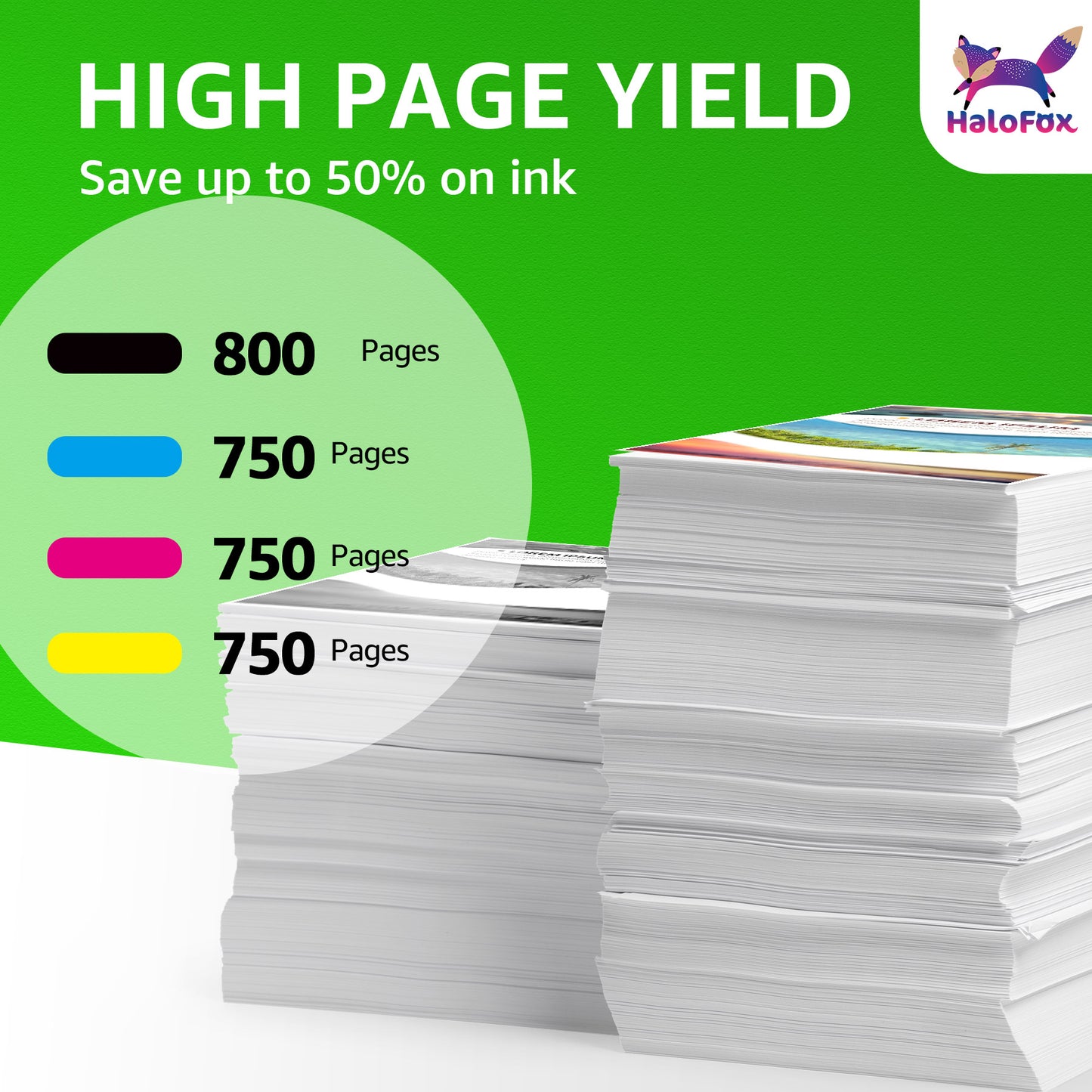 564 Ink Cartridges for Printers DeskJet 3500 OfficeJet 4620 PhotoSmart 5510 5520 6510 6520 7510 7520 B8550 C6300 D5400 D7560 (Black Cyan Magenta Yellow, 4PK)
