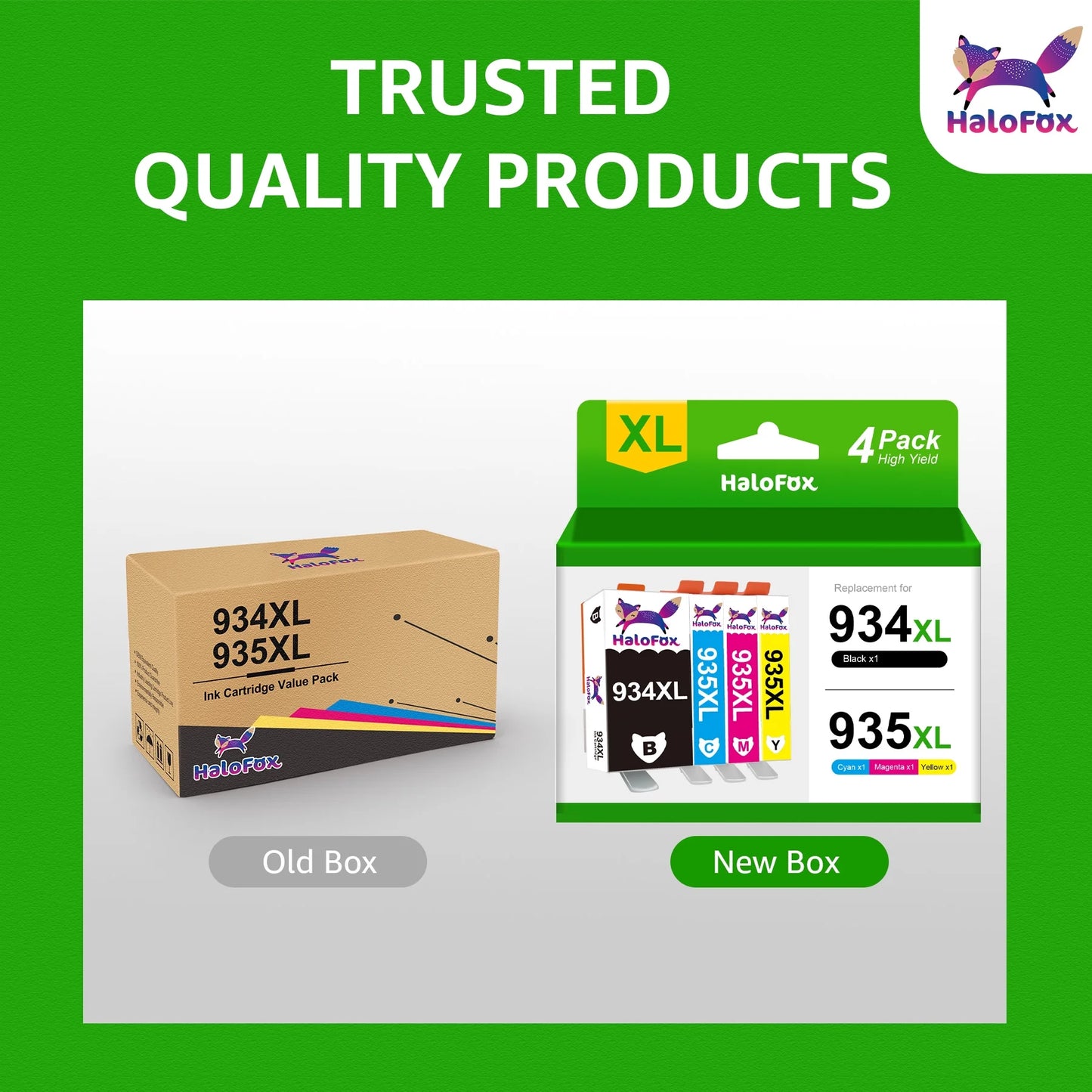 934 935 XL Ink Cartridges Compatible for 934XL HP Ink Cartridges Work with Officejet 6220 6812 6815 6820 Officejet Pro 6230 6830 6835 Printers(4 Pack)