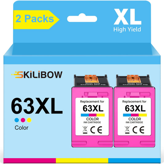 63 Ink Cartridges for HP 63XL Color Ink Cartridges Printer (Tri-color)