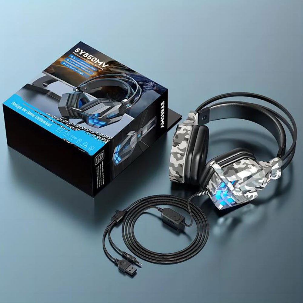 Stereo Gaming Headset for PS4 PC Xbox One PS5 Controller