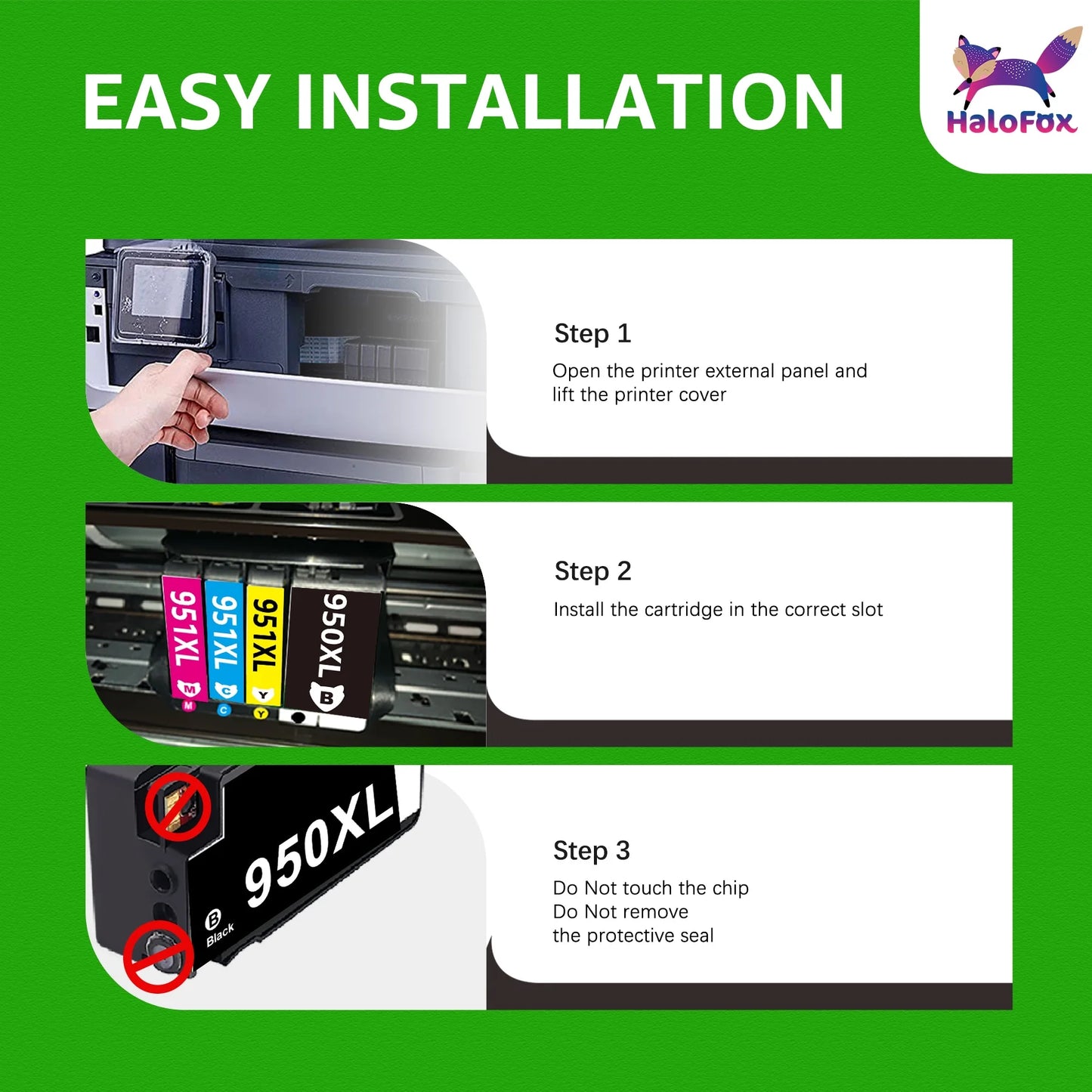Halofox 950xl and 951 Combo Pack (4 Pack)