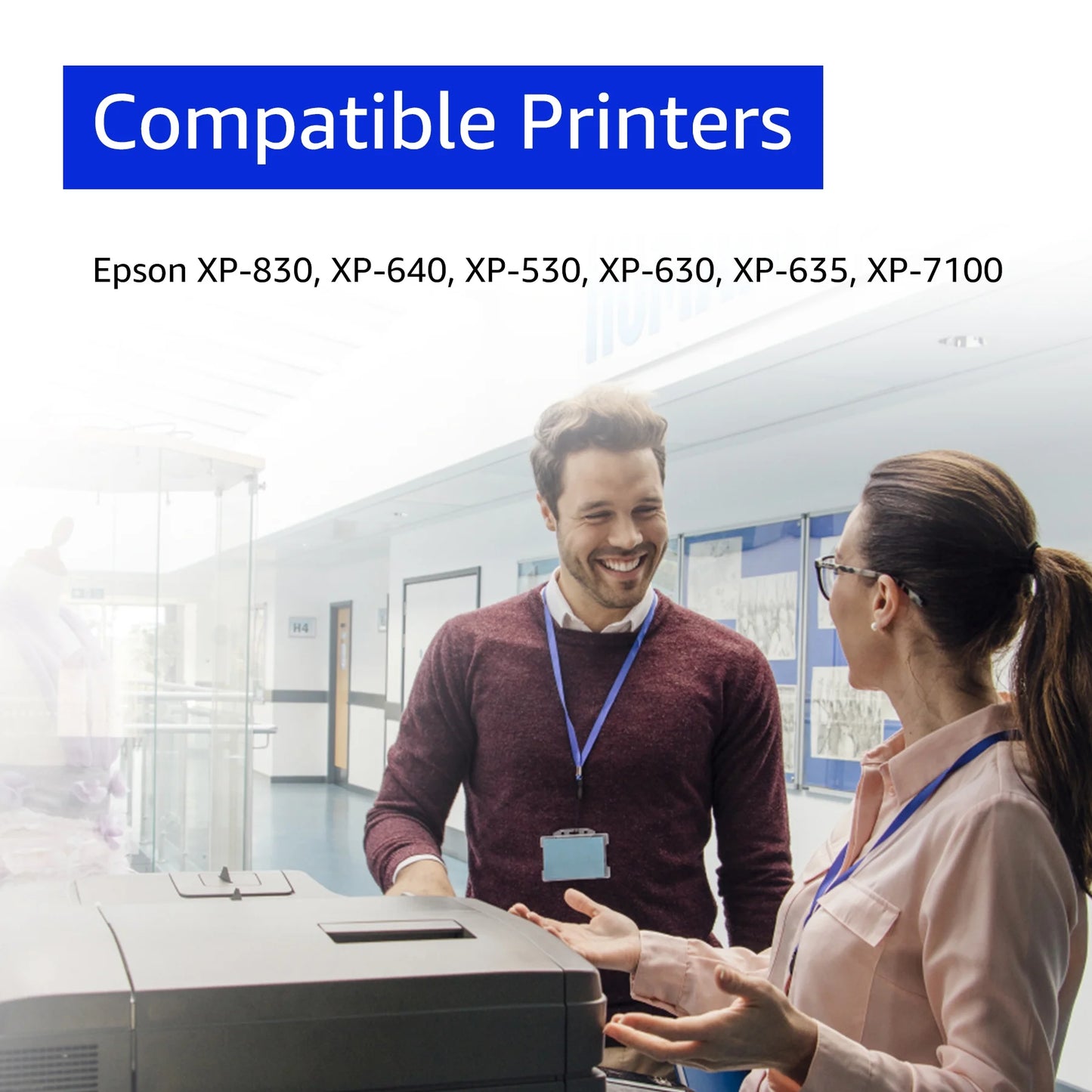 410XL Ink Cartridges Compatible for Epson 410 Ink Cartridges Work with Epson XP-7100 XP-830 XP-640 XP-635 XP-630 XP-530 Printer (5-Pack)
