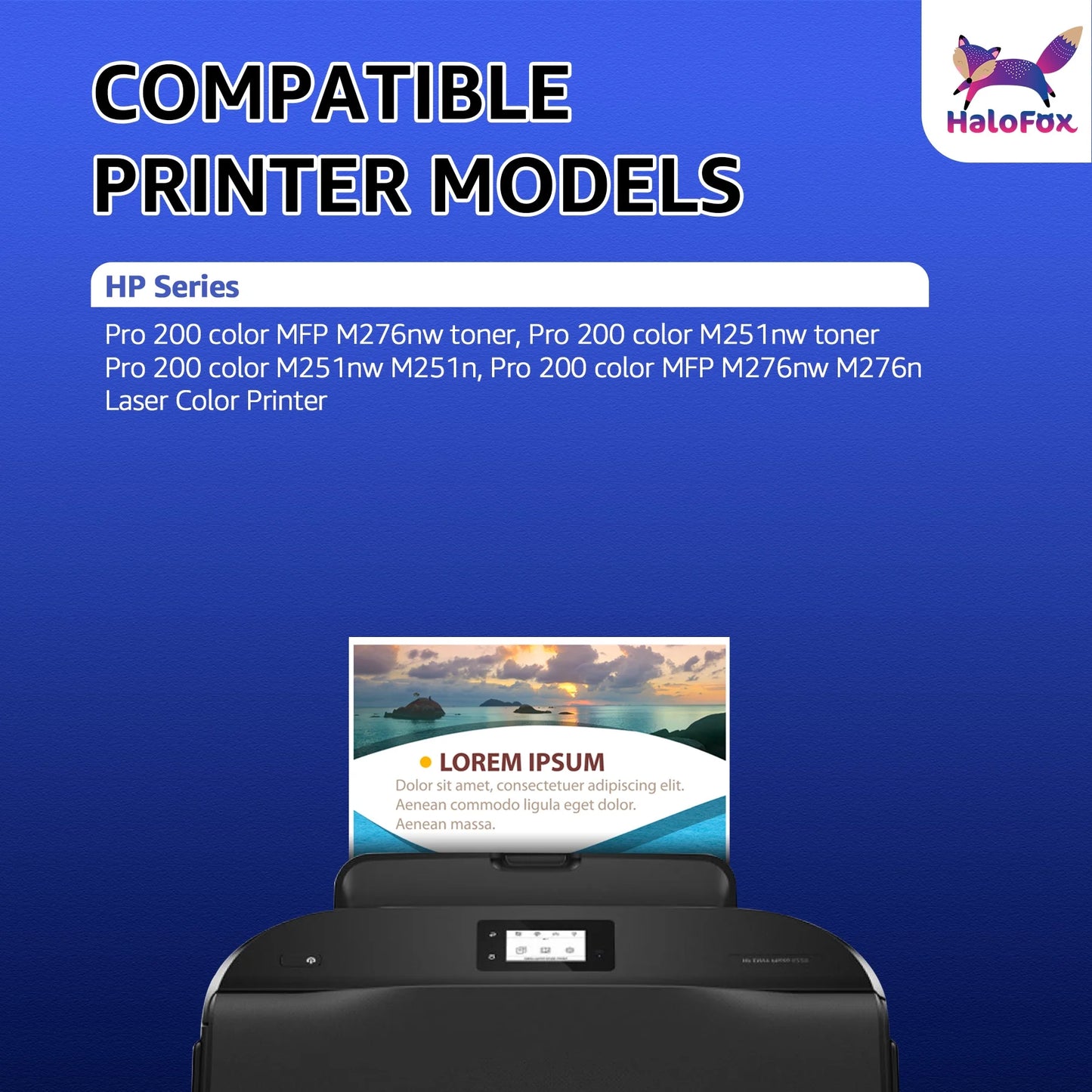 131A CF210A 131X CF210X Toner Cartridge Replacement for HPr(Black,Cyan,Magenta,Yellow,4 Pack)