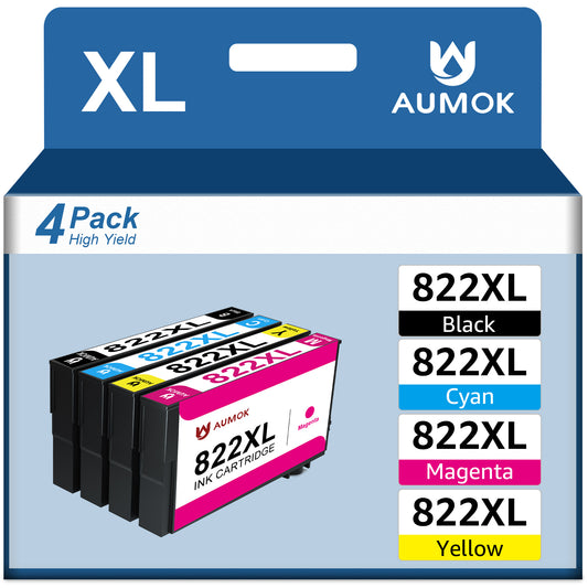 822XL Ink Cartridge Compatible for Epson 822XL Ink Cartridge Workforce Pro WF-4833 WF-3820 WF-4820