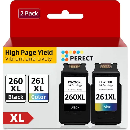 PG-260XL/CL-261XL Ink Cartridges for Canon PG-260XL/CL-261XL Value Pack for TS6420 TR7020 TS5320