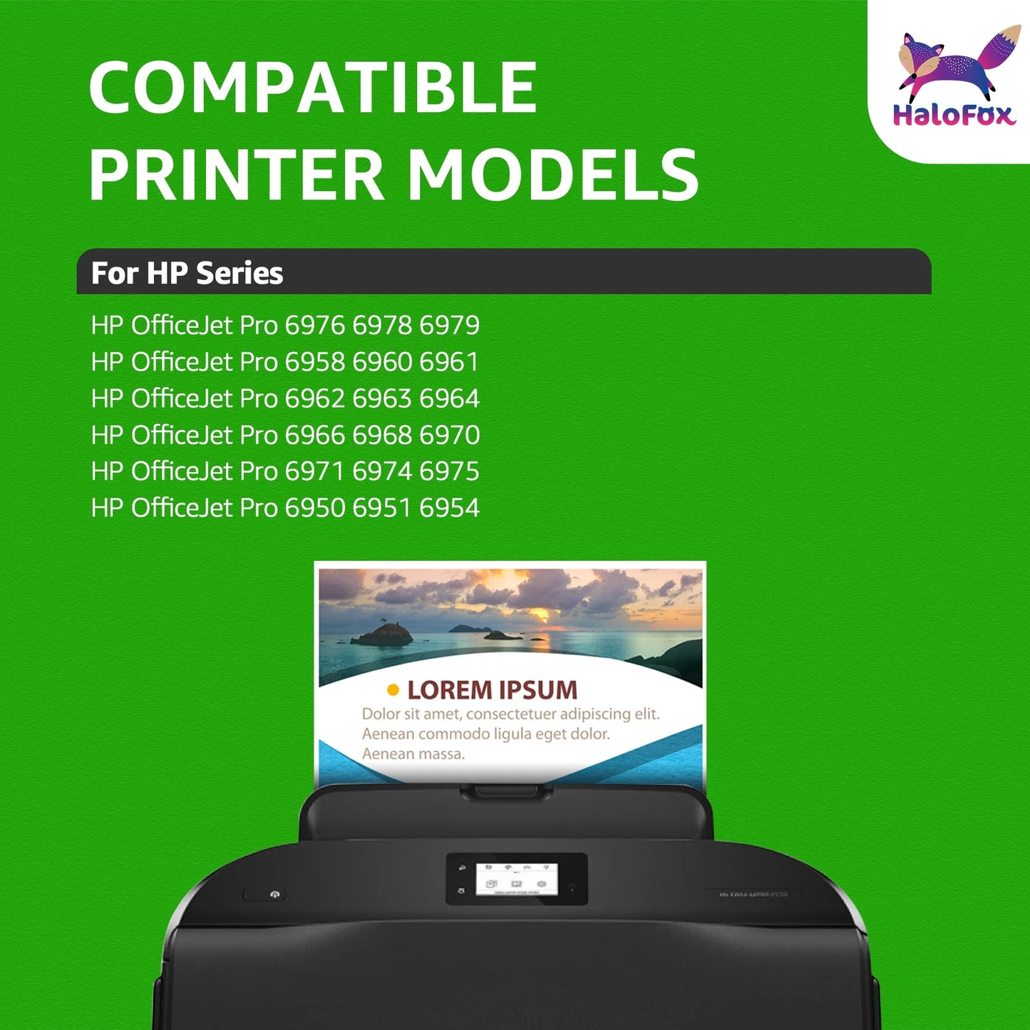 902XL Ink Compatible for HP 902 Ink Cartridges Use for HP Officejet Pro 6978 Officejet 6962 Ink (4 Pack)